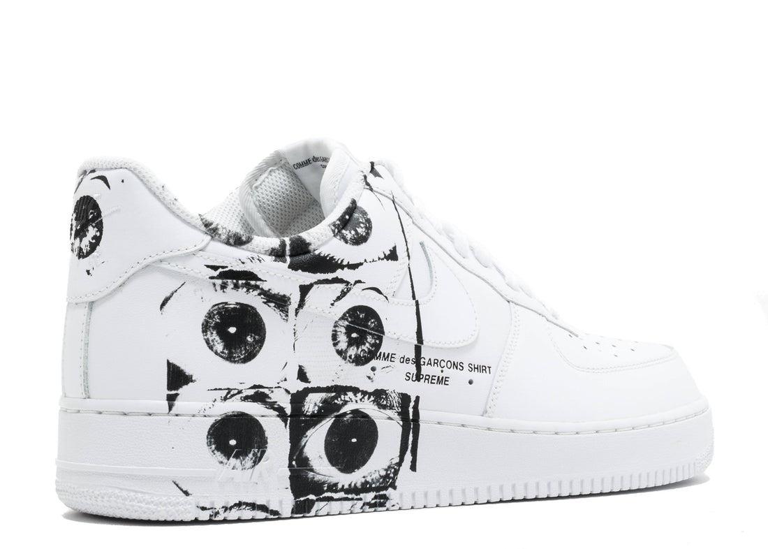 Supreme x Comme des Garcons x Nike Air Force 1 Low "White"