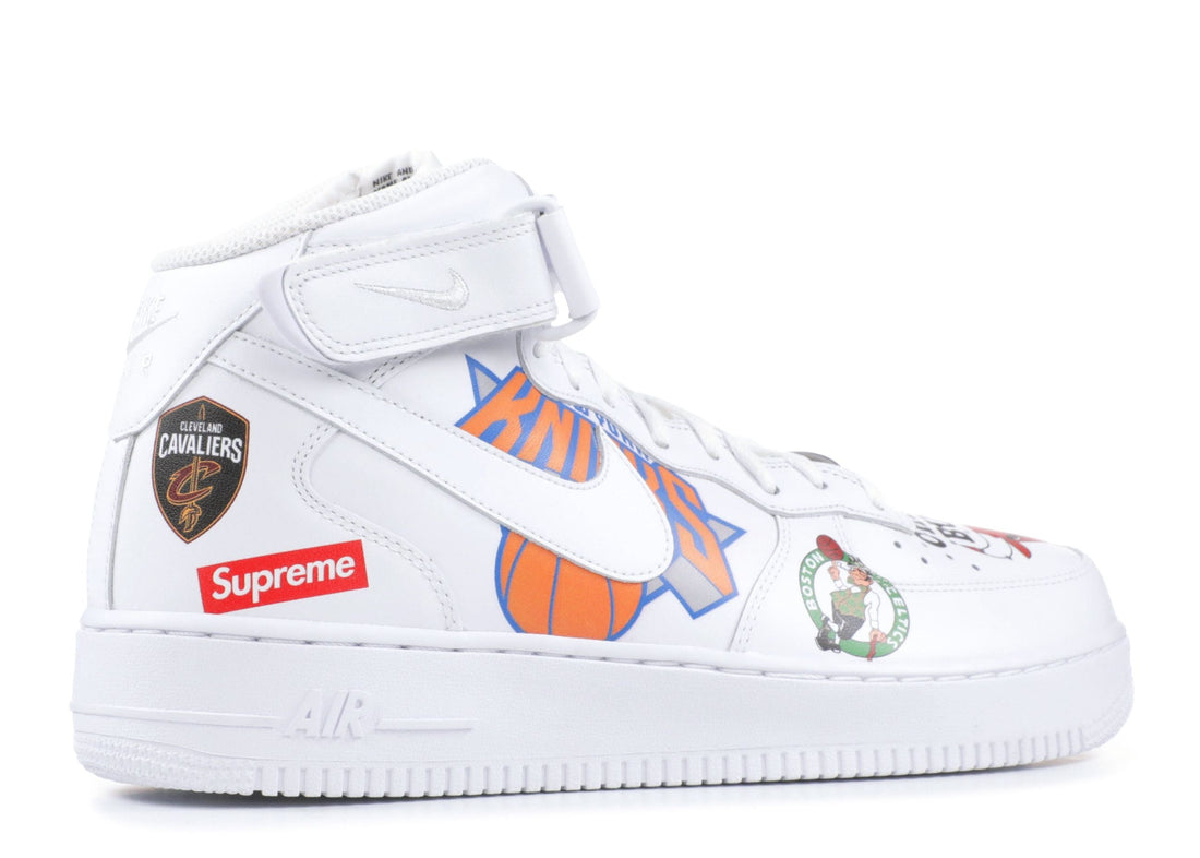 Supreme x NBA x Nike Air Force 1 Mid "White"