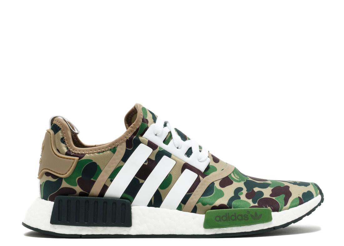 BAPE x Adidas NMD R1 "Olive Camo"