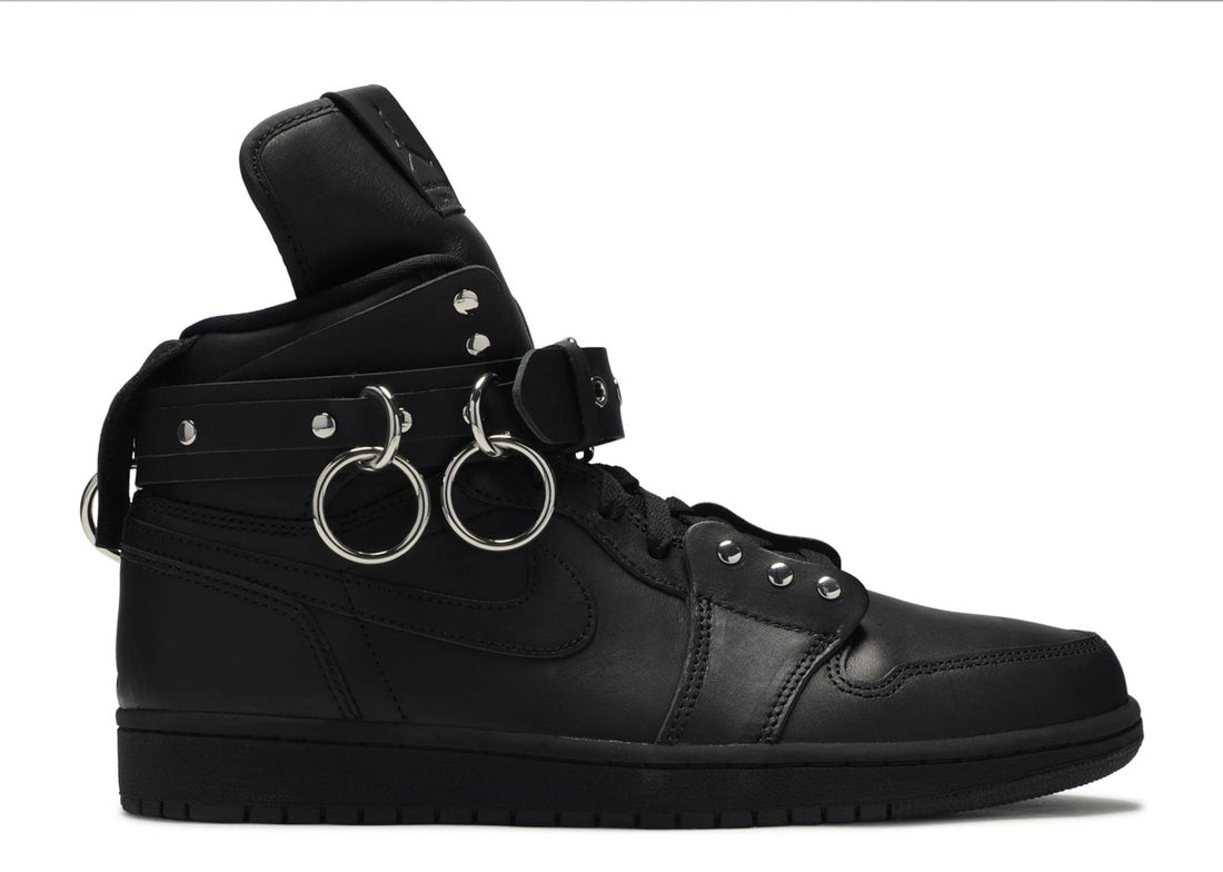 Comme des Garcons x Air Jordan 1 Retro High Strap SP "Black"