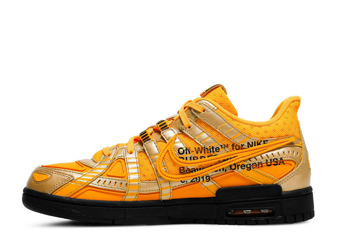 Off White x Nike Air Rubber Dunk "University Gold"