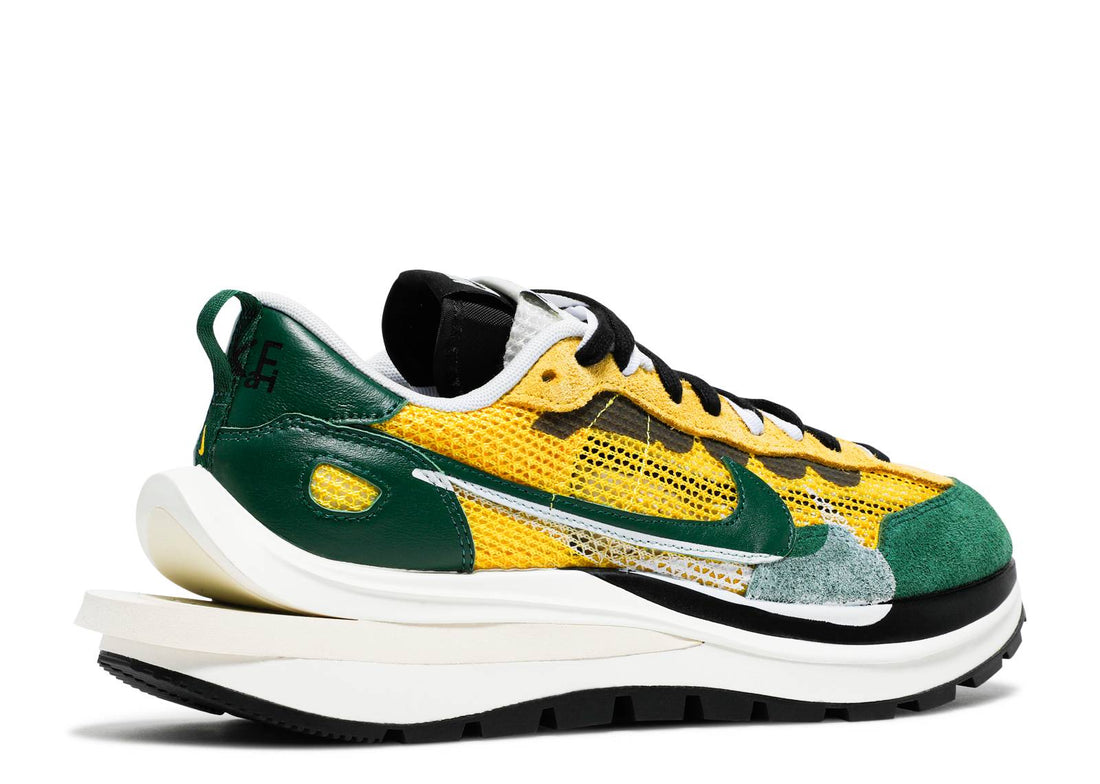 Sacai x Nike VaporWaffle "Tour Yellow/Stadium Green"