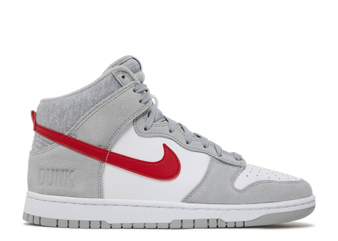 Nike Dunk High SE Athletic Club "Light Smoke Grey/Gym Red"