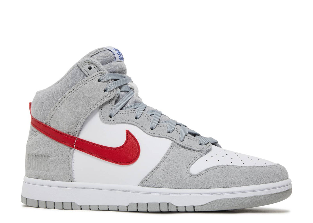 Nike Dunk High SE Athletic Club "Light Smoke Grey/Gym Red"