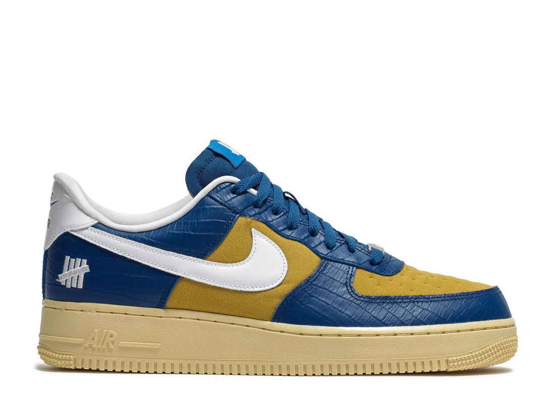 Undefeated x Nike Air Force 1 Low "5 On It Blue/Yellow"