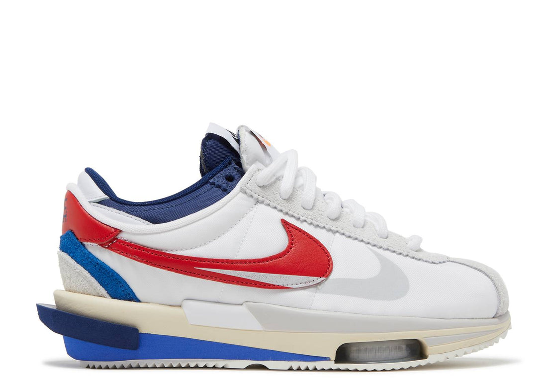 Sacai x Nike Zoom Cortez SP "White/University Red/Blue"