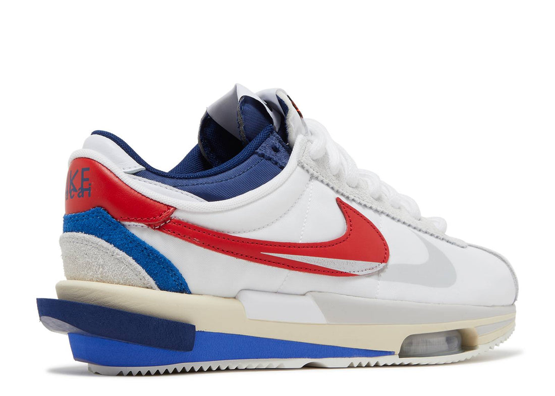 Sacai x Nike Zoom Cortez SP "White/University Red/Blue"