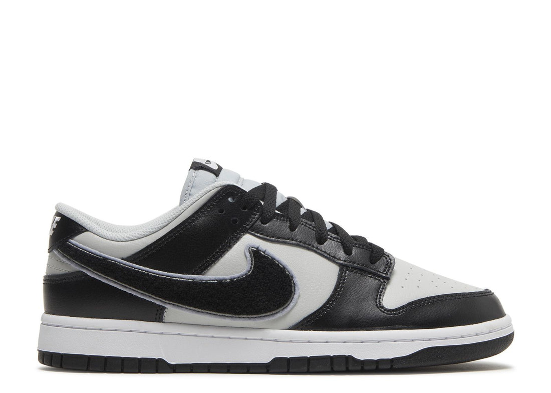 Nike Dunk Low Chenille Swoosh "Black/Grey"