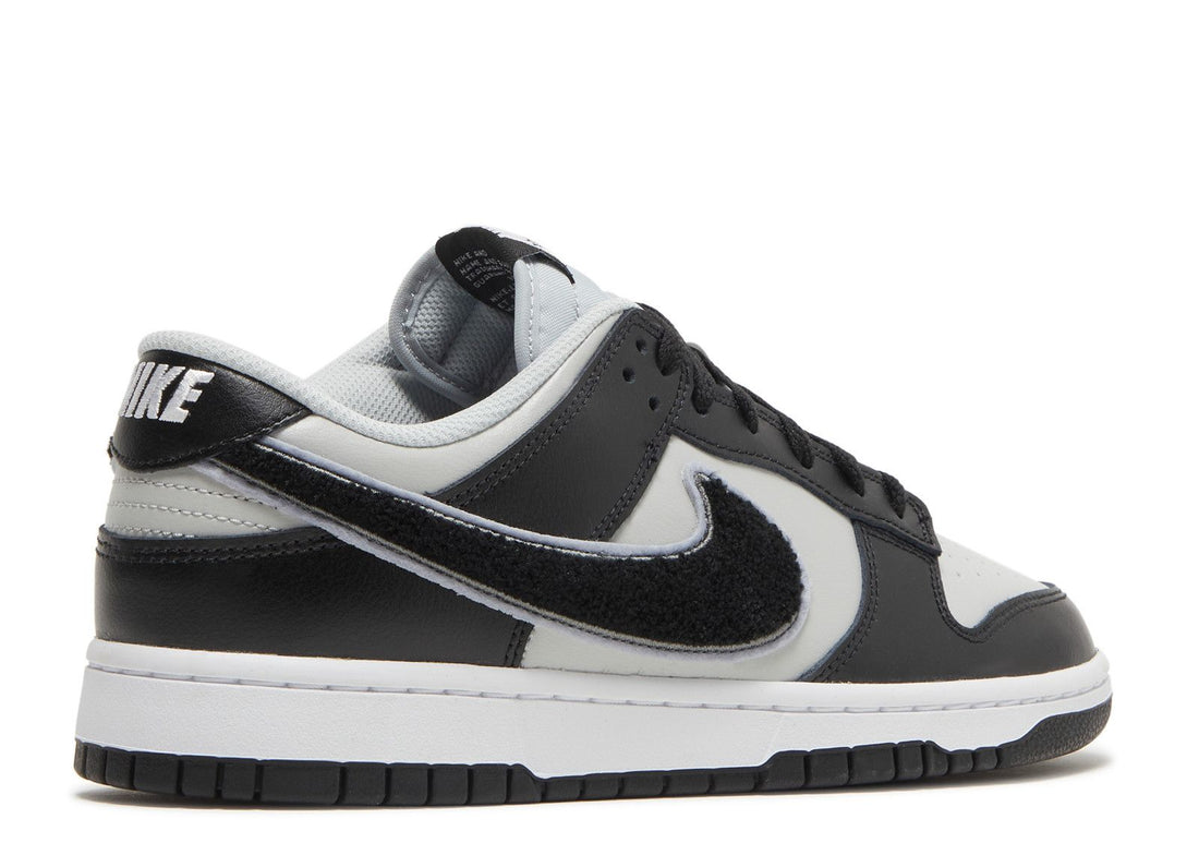 Nike Dunk Low Chenille Swoosh "Black/Grey"