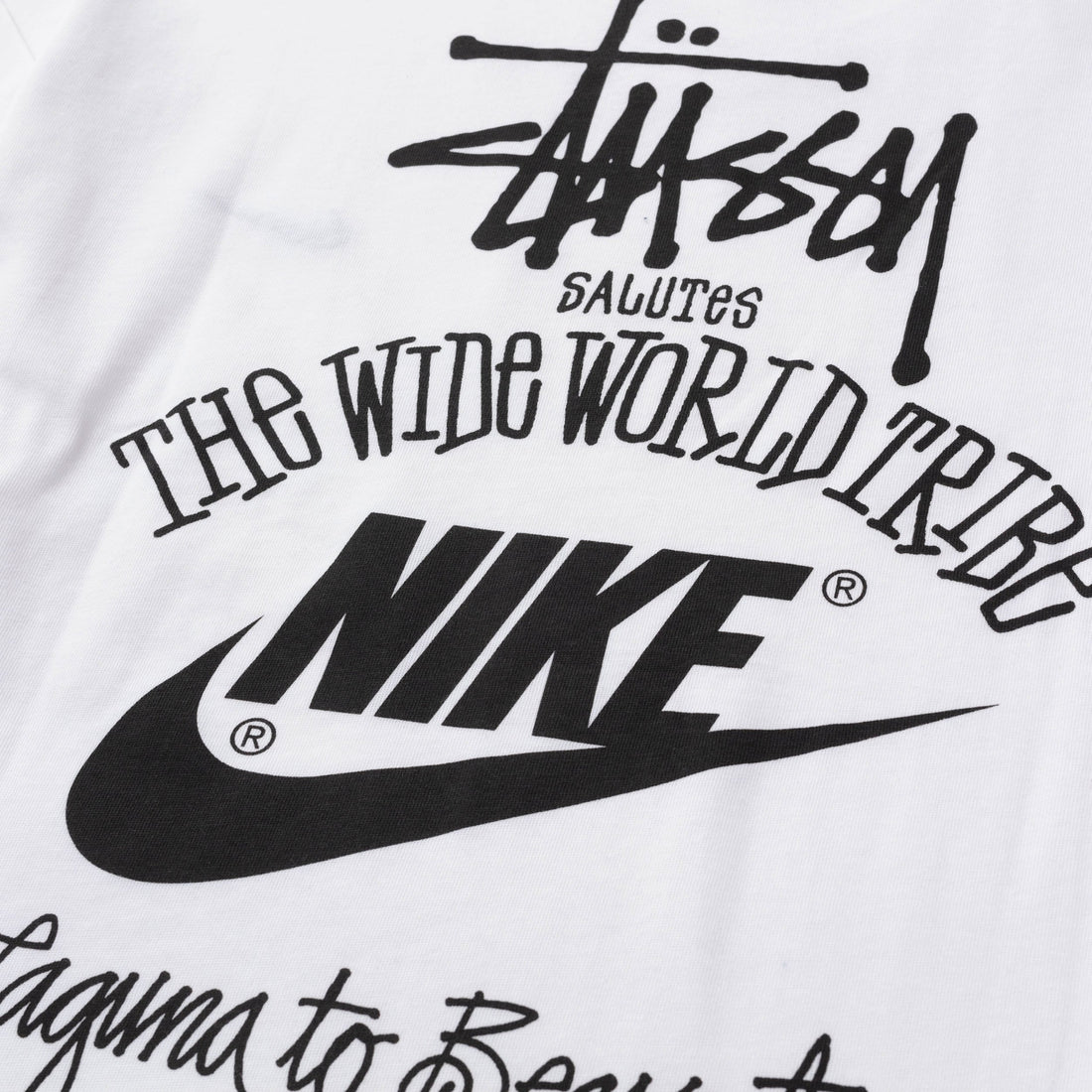 Stussy x Nike The Wide World Tribe T-Shirt "White"