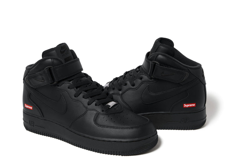 Supreme x Nike Air Force 1 Mid "Box Logo - Black"