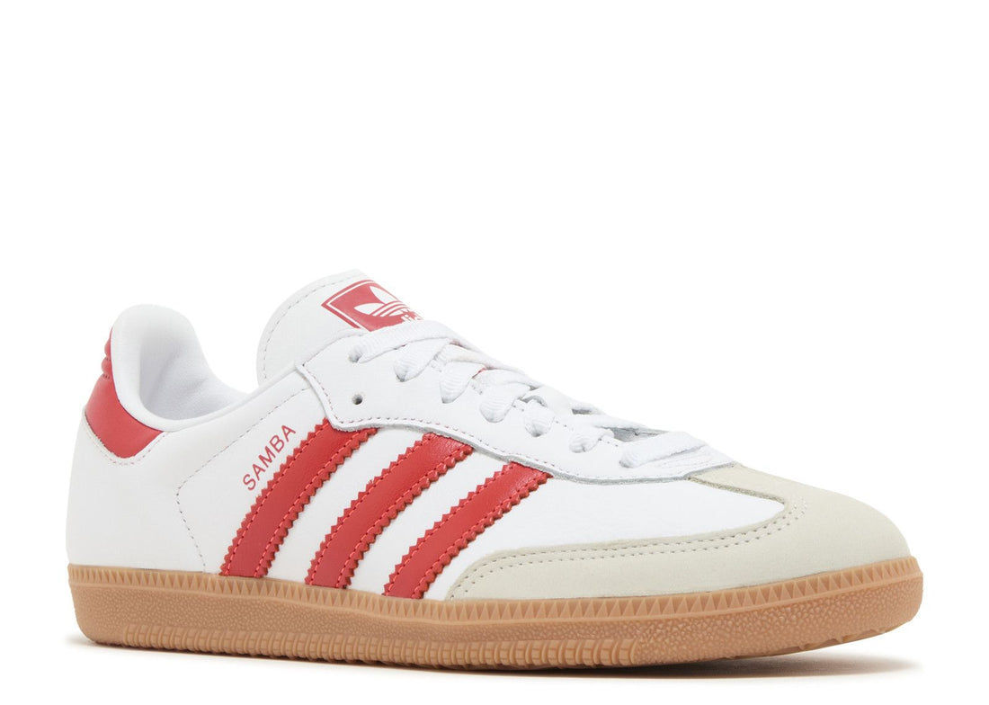 (PRE-ORDER) Adidas Samba OG WMNS "White/Solar Red/Gum"